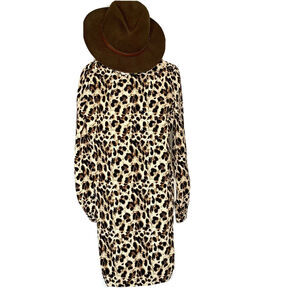 Esmara Heidi Klum Women’s pattern Print long Sleeves cream sheath black Sz 2